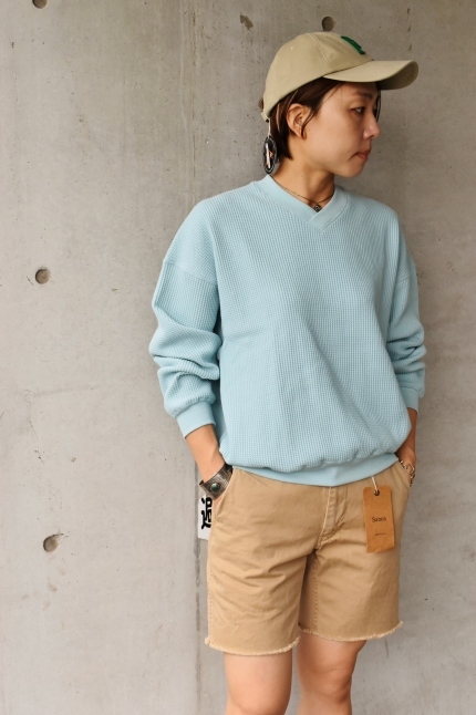 素敵すぎる色です♥　　Sanca　　V NECK THORMAL L/S TEE_d0152280_13491213.jpg