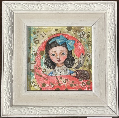 鷹塀三奈さんの絵画 鷹塀三奈個展「森のヴォカリーズ」 - 珈琲舎・書肆アラビク