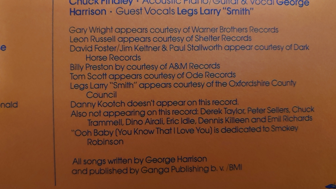 George Harrison その2 Extra Texture（Read All About It) : アナログレコード巡礼の旅