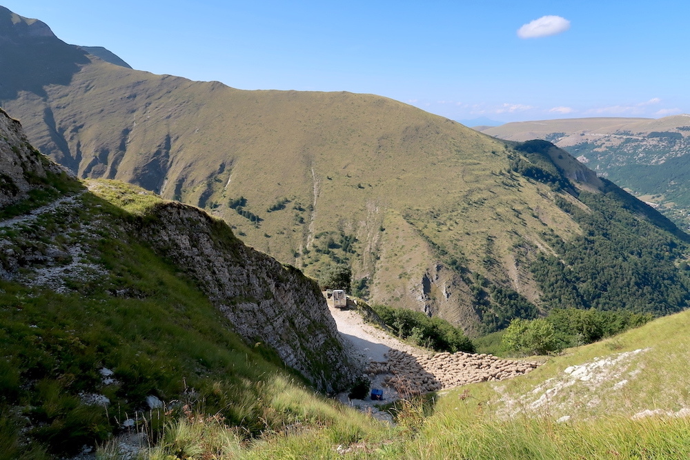 美しい山 道阻む羊と忘れた登山靴、シビッリーニ山脈_f0234936_00002380.jpg