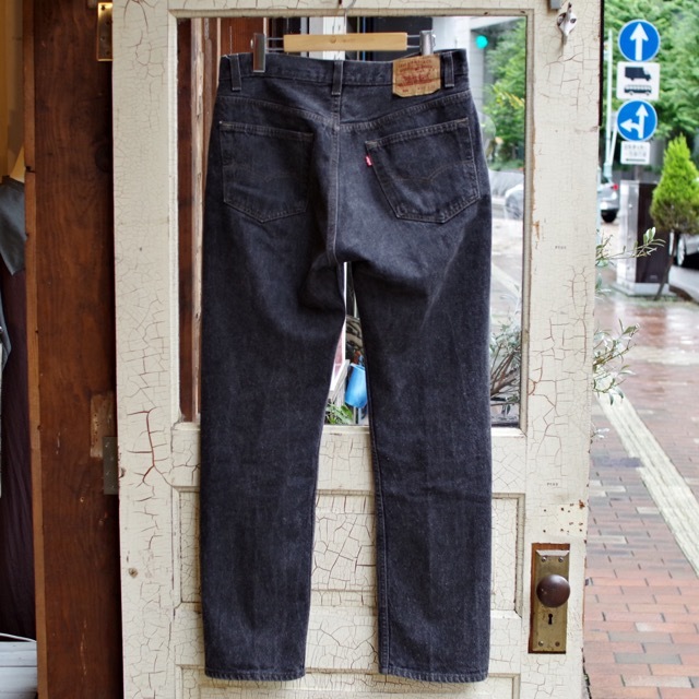 リーバイス 501-0658 先染めブラック ミントコンディション 30×30 80's~ Levi's リーバイス 501-0658 先染めブラックデニム グッド