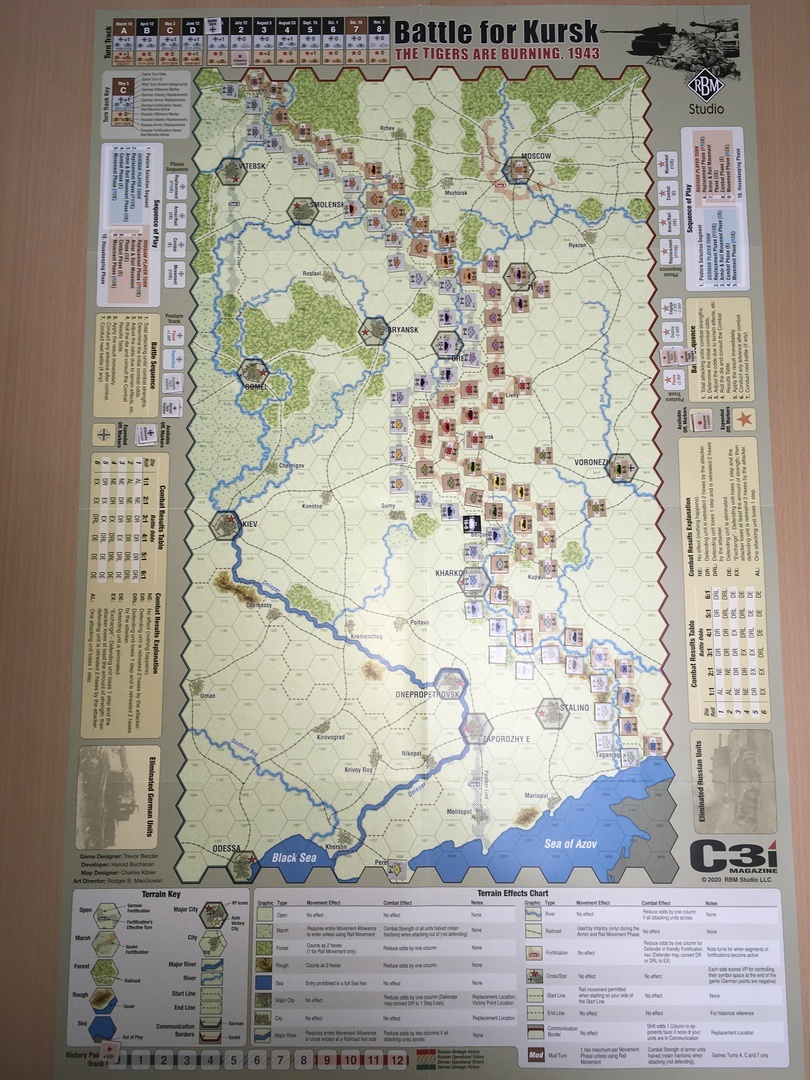 C3i誌最新号付録ゲーム「Battle for Kursk:クルスクという名の1943年後半キャンペーンゲーム」：2021年3月:コロナ禍でのソロプレイ研究_b0173672_08344932.jpeg