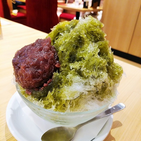 博多バスターミナル 珈琲所コメダ珈琲店 ２回目 福岡の抹茶かき氷