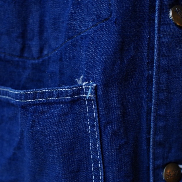 60's SEARS VAT-DYED　デニム　カバーオール　シアーズ　XL相当 1960s SEARS Vat Dyed Denim Chor Jacket / ヴィンテージ