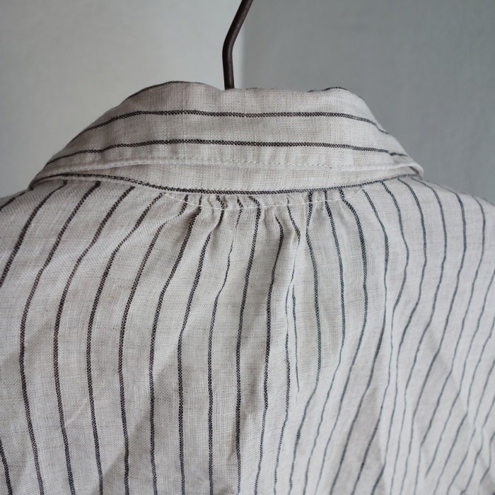 洗いました / classic frenchwork oldstripe shirt_e0130546_17422034.jpg
