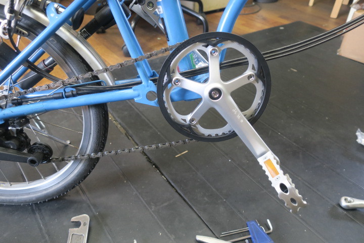 ブロンプトン クランク旧型　54T 44T 左側一つセット ブロンプトン クランク旧型54T 44T 左側一つセット