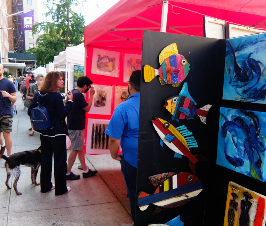 1931年から90年超続くNYの野外アート展、Washington Square Outdoor Art Exhibit_b0007805_04231811.jpg