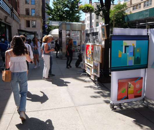 1931年から90年超続くNYの野外アート展、Washington Square Outdoor Art Exhibit_b0007805_04235221.jpg