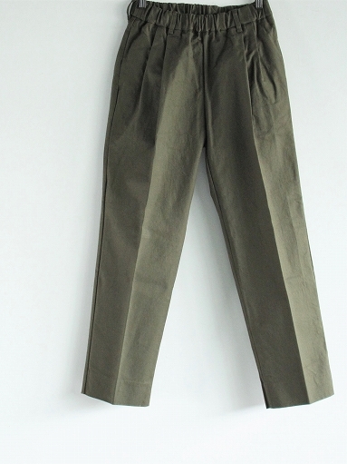 FLISTFIA　Wide Tuck Trousers / Dark Olive_b0139281_20000309.jpg