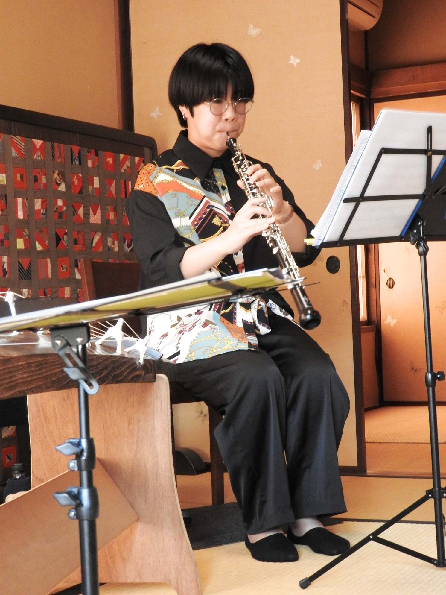 昨日のオーボエ&筝ライブ。写真をいただきましたので。_e0046190_16452207.jpg