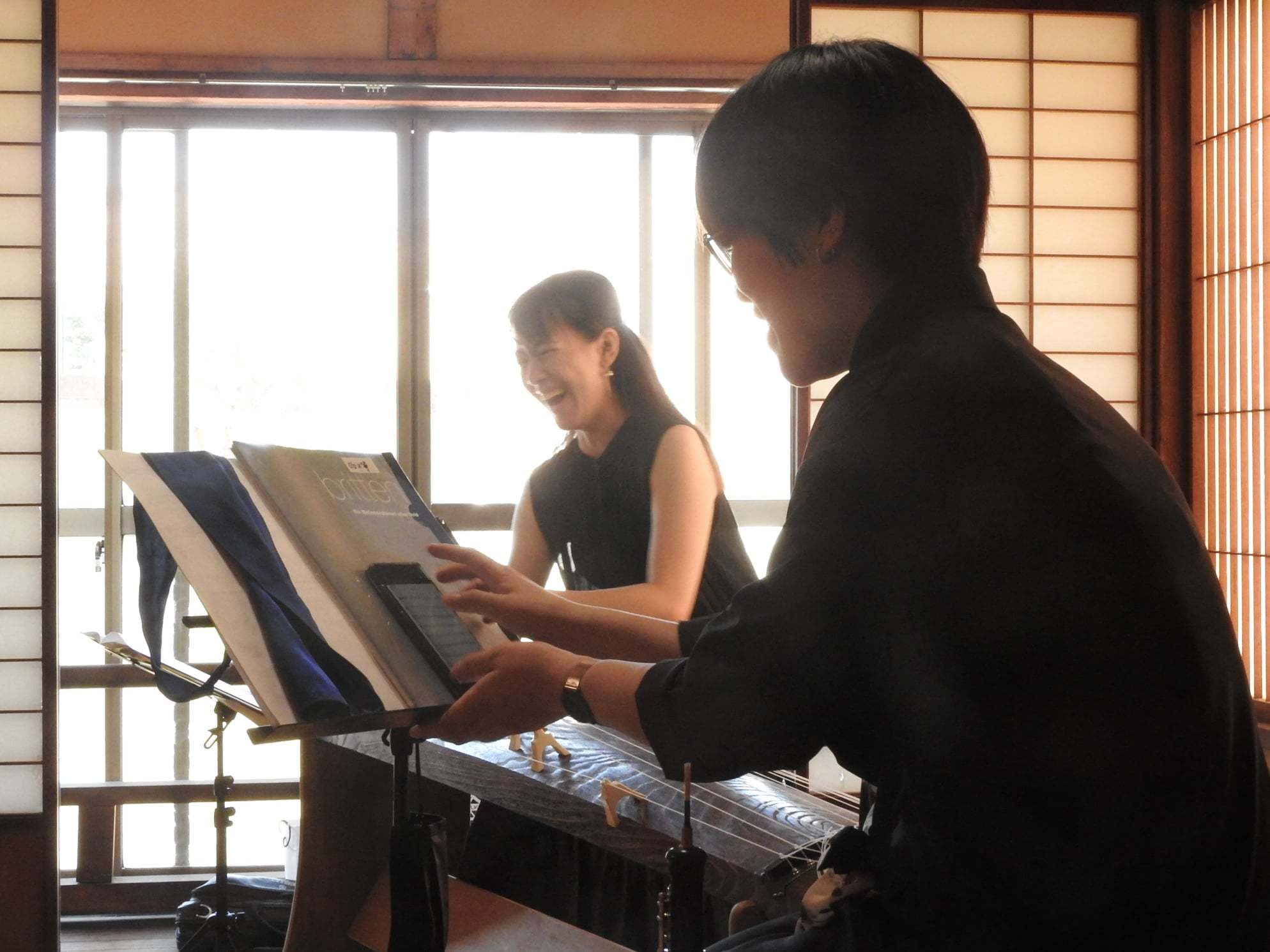 昨日のオーボエ&筝ライブ。写真をいただきましたので。_e0046190_16473870.jpg