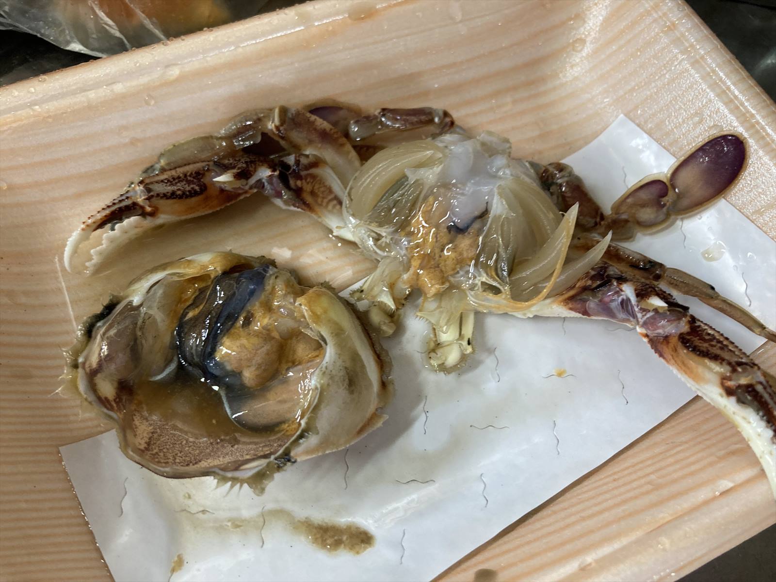 丸ガニの 味噌汁 化石部の父