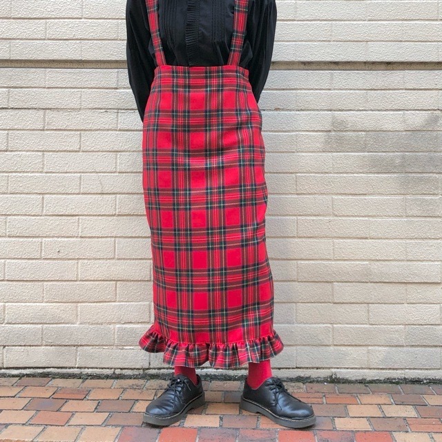 iami】wool check lady サススカート : l'atelier du savon アトリエ