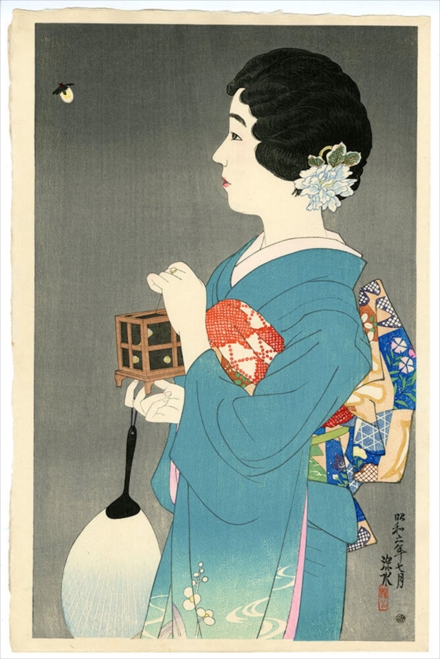 浮世絵最後の美人画家伊東深水が描いた啓坊のモデル根津清太郎