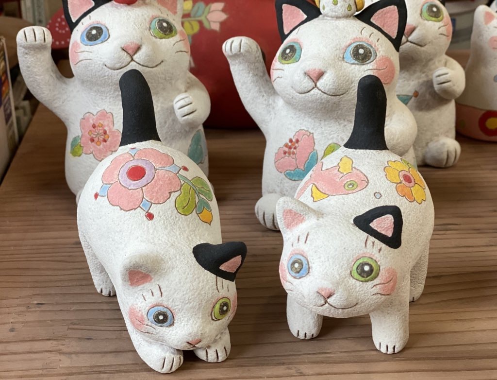 月魚ひろこ　ピエロ楽団　陶器置物 月魚ひろこ ピエロ楽団 陶器置物 - メルカリ