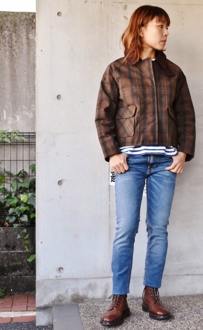 レディース SAGE DE CRET × UK WAX CLOTH SHORT JKT_d0152280_01252500.jpg
