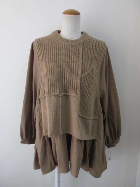 PASSIONE パシオーネ PASSIONE シャツ&ニット ドッキングTOPS