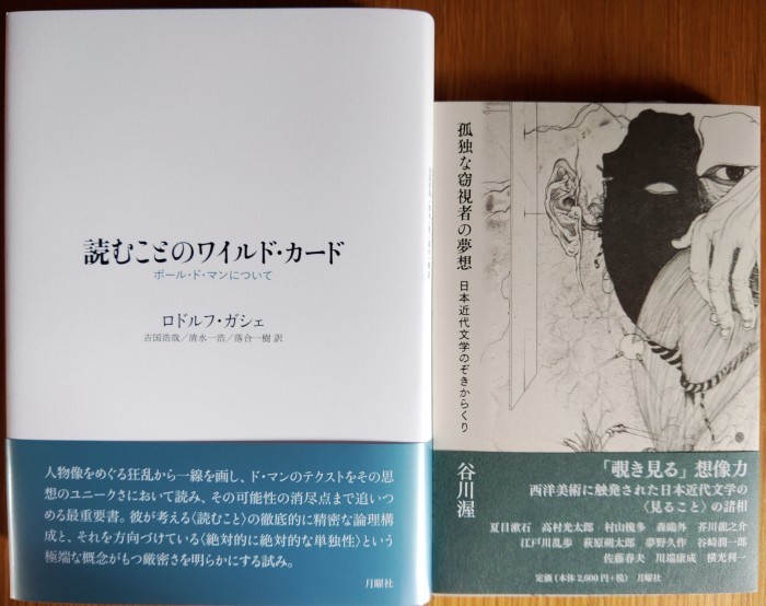 本日および明日取次搬入 ガシェ 読むことのワイルド カード 谷川渥 孤独な窃視者の夢想 ウラゲツ ブログ