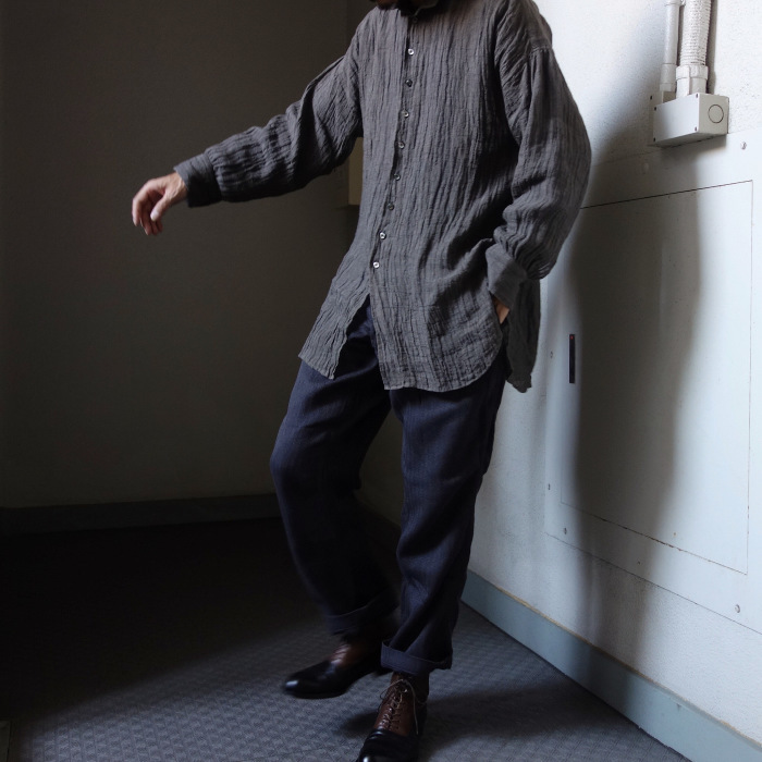 11月の製作 / frenchvictorians linenvoile shirt_e0130546_13521704.jpg