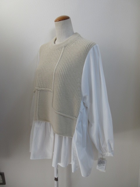 PASSIONE パシオーネ PASSIONE シャツ&ニット ドッキングTOPS