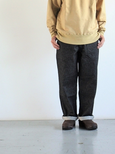 Sans limite 14oz DENIM UTILITY PANTS / Black : 『Bumpkins putting