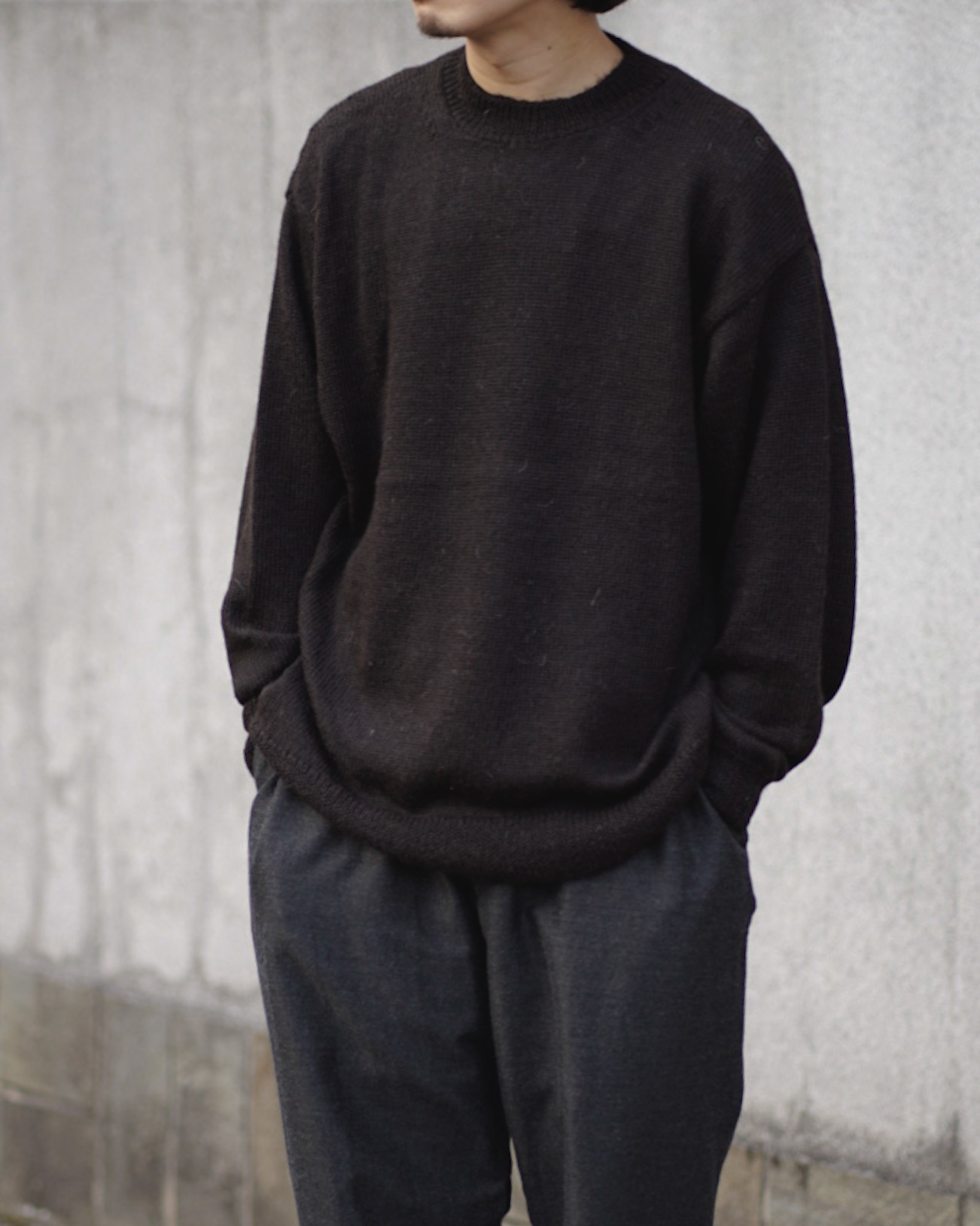 comoli コモリ 22ss ヘンプガンジーニット HEMP-