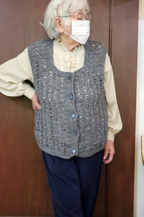 編みもの ~ 前開きニットベスト ~_e0222340_15171101.jpg