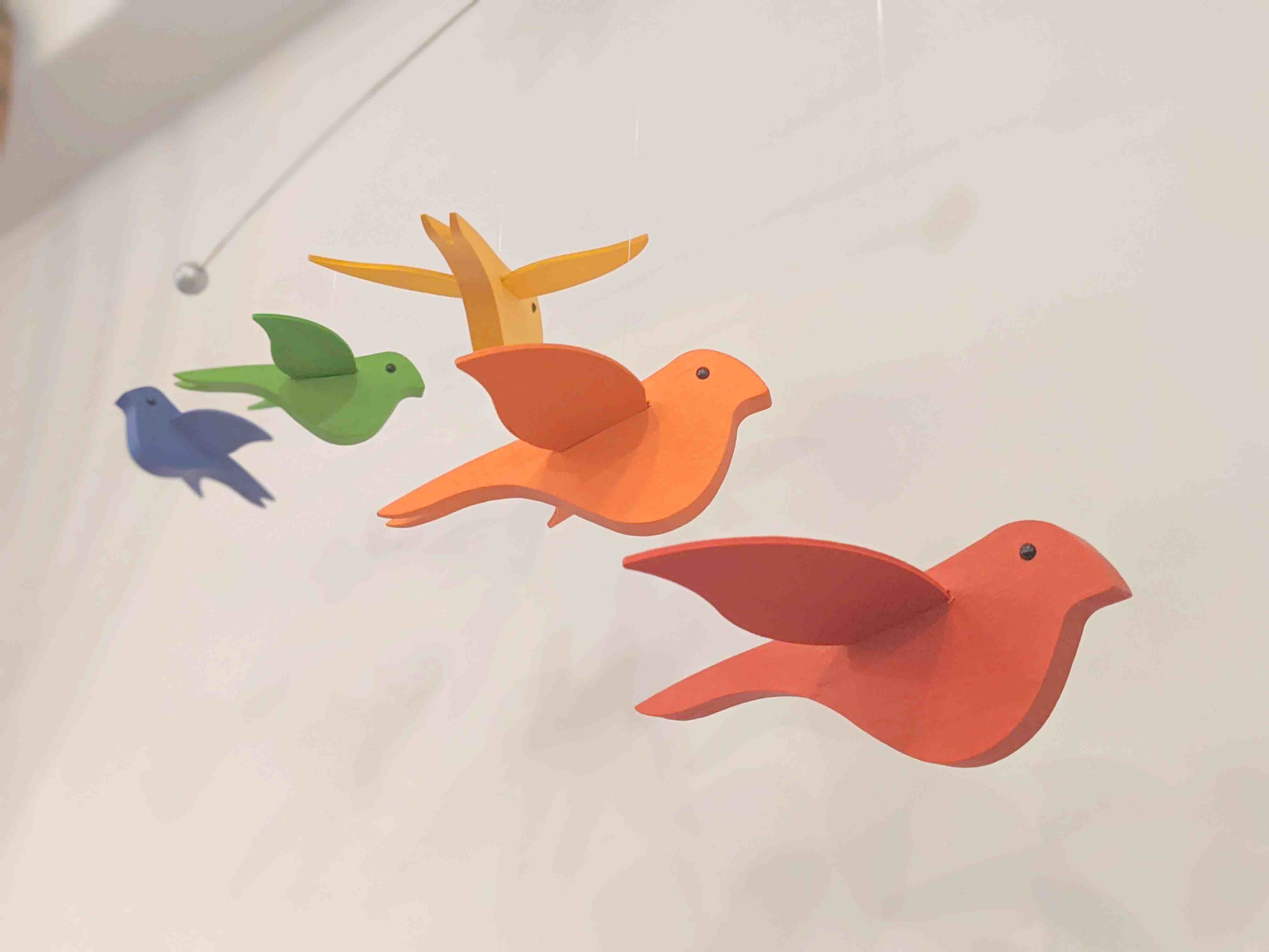 ドイツSelecta 鳥のモビール 木製