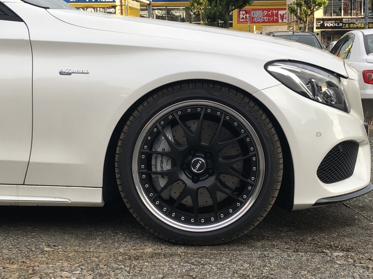 W205 C43 H&Rダウンサス交換・車検他 : THREE POINT ガレージニュース ...