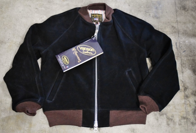 Vanson SUEDE LEATHER ZIP JACKET アメリカ或る在る・・・★★_d0152280_13321003.jpg