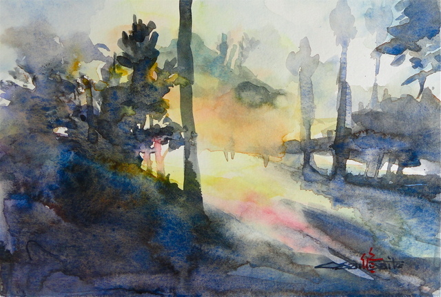 暑い日は ちょっとシニアチックな水彩画家 Watercolor By Osamu 水彩画家のロス日記 Watercolorist Diary