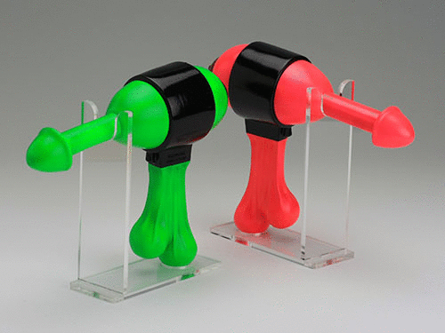 Sofubi Flesh Gordon Pistol fluorescent color ver._e0118156_17510839.gif
