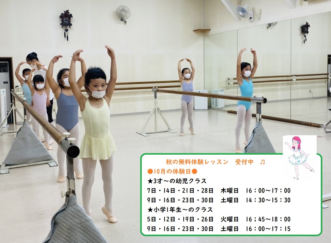 秋の体験レッスンのご案内♬_d0132565_16360441.jpg