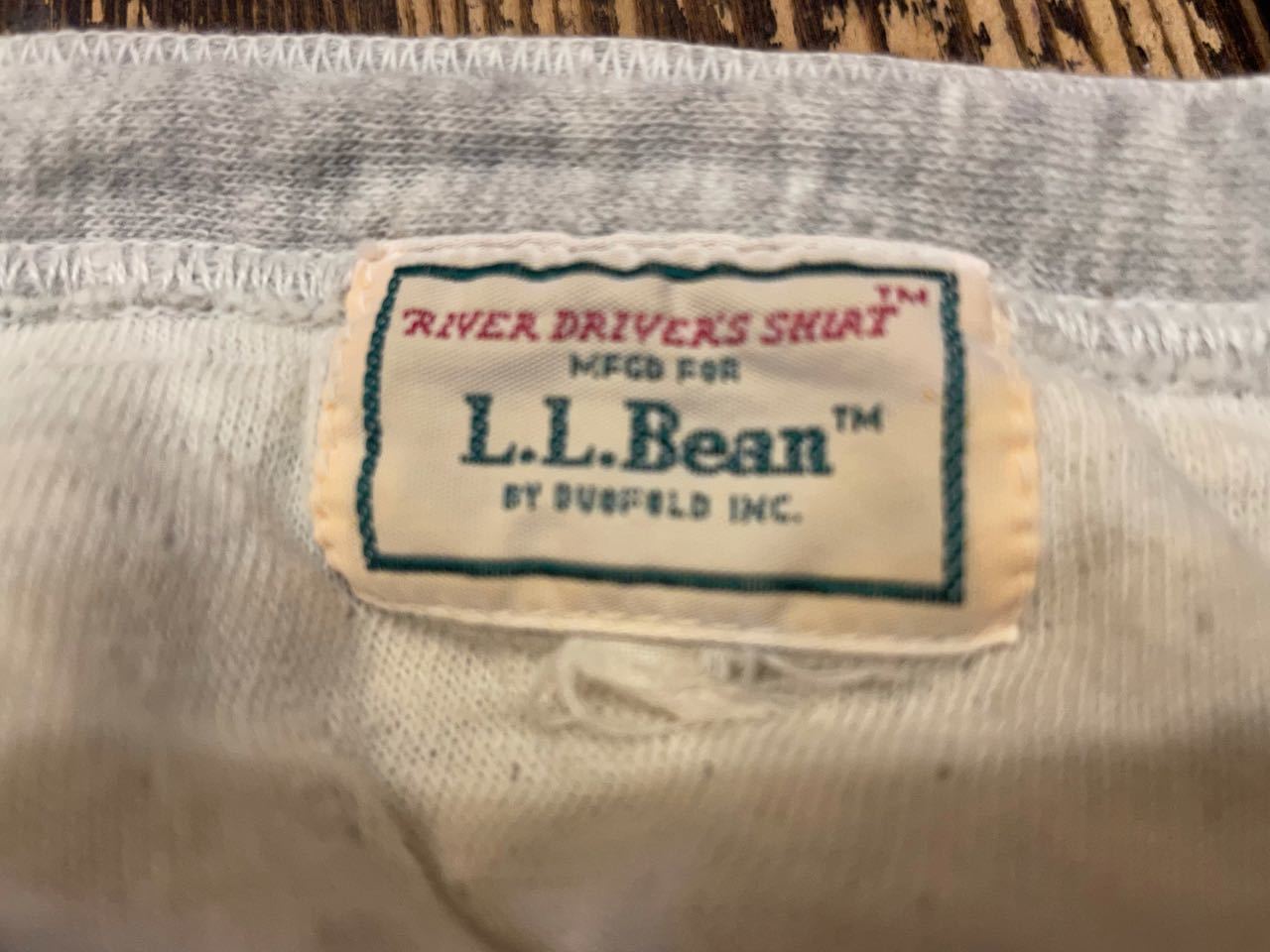 10月5日（火）入荷！80s 旧タグ　L.L Bean River Drivers shirts by Duofold ヘンリーネック　シャツ！_c0144020_13004769.jpg