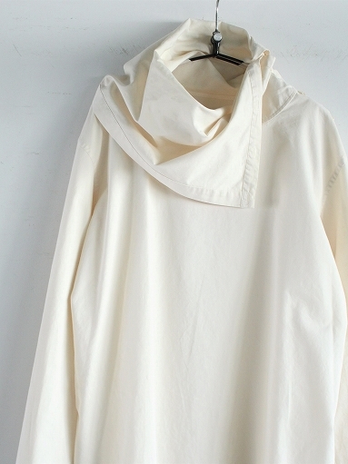 unfil　egyptian cotton-satin off turtle pullover / ivory_b0139281_13570973.jpg