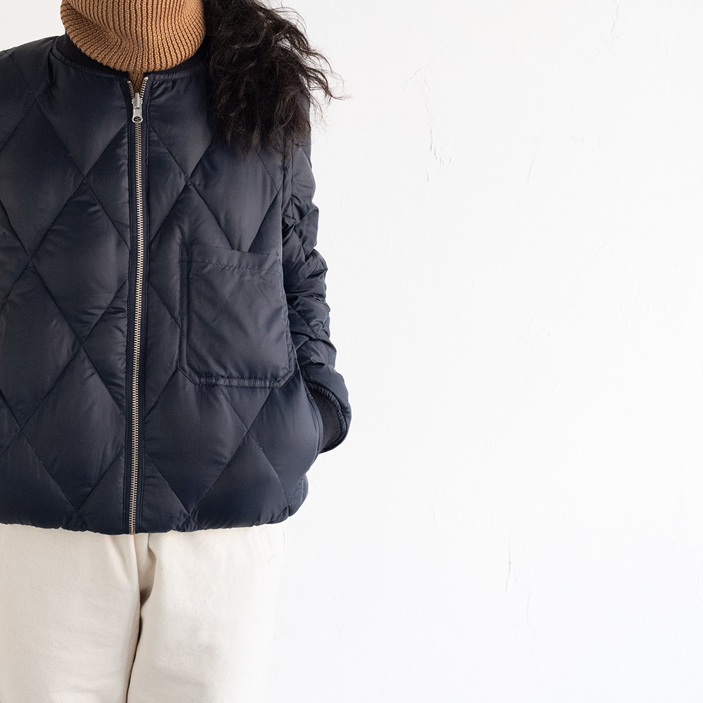 ゴーシュ コットンコーデュラ リバーシブルダウンブルゾン(ネイビー