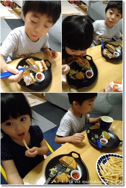 【マクドナルド】夕方5時~限定3種類ごはんバーガー食べたよ♪と子供の想像力_a0348473_07253827.jpg