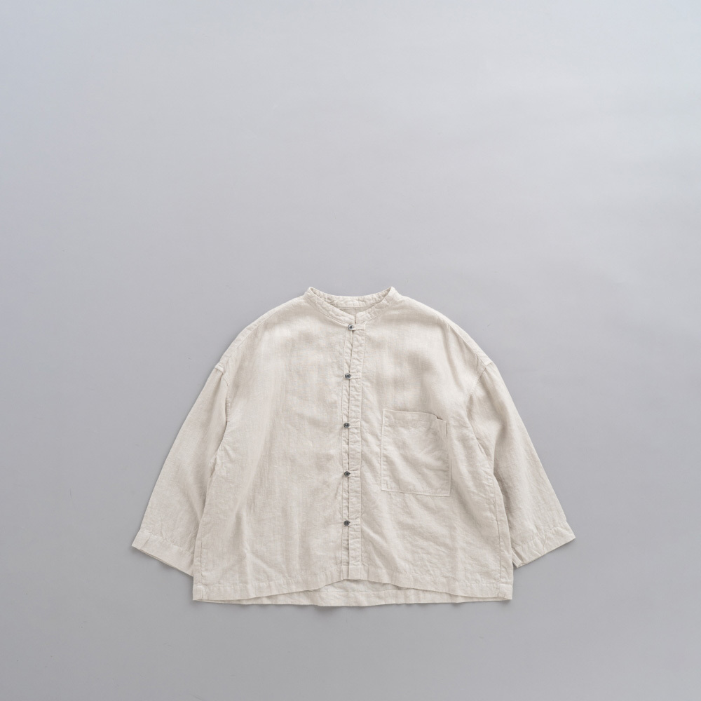 prit Linen canvas Stand collar Big Shirts_d0120442_20253212.jpg