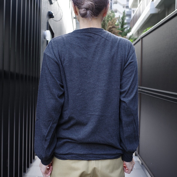 ウール天竺長袖クルー COMOLI_d0364239_18404196.jpg