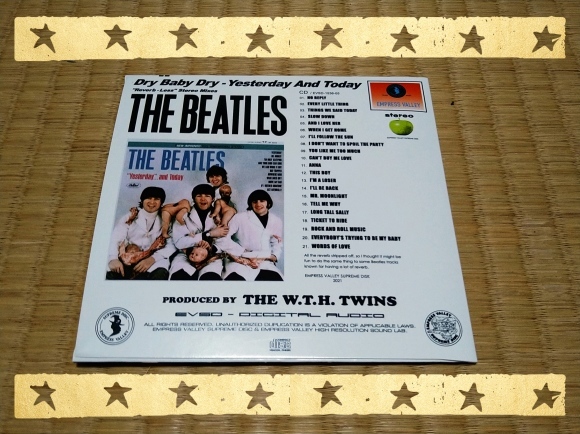 THE BEATLES / DRY BABY DRY - Yesterday And Today ジャケットNo.5_b0042308_20090677.jpg