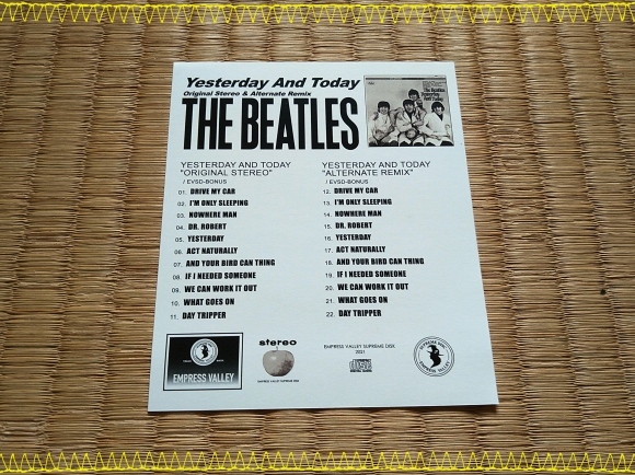 THE BEATLES / DRY BABY DRY - Yesterday And Today ジャケットNo.1~10 & Others_b0042308_15185029.jpg