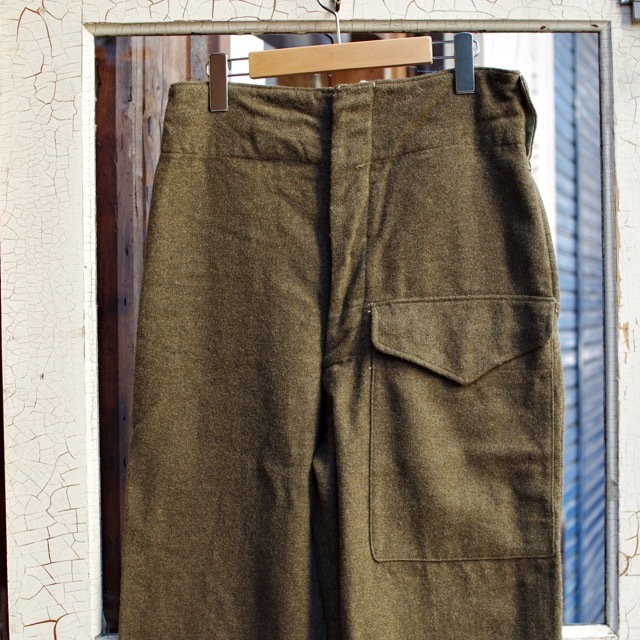 1950s Canadian Army Wool Field Pants / 50年代 カナダ軍 変則 