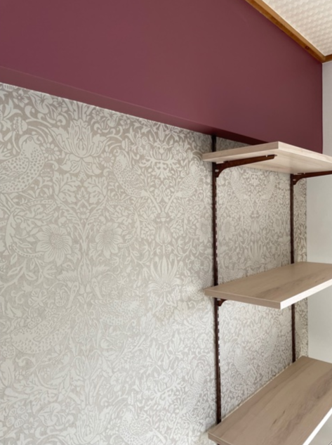 壁紙『ピュアモリス』の『いちご泥棒』 by interior styling of bright_c0157866_11471328.png