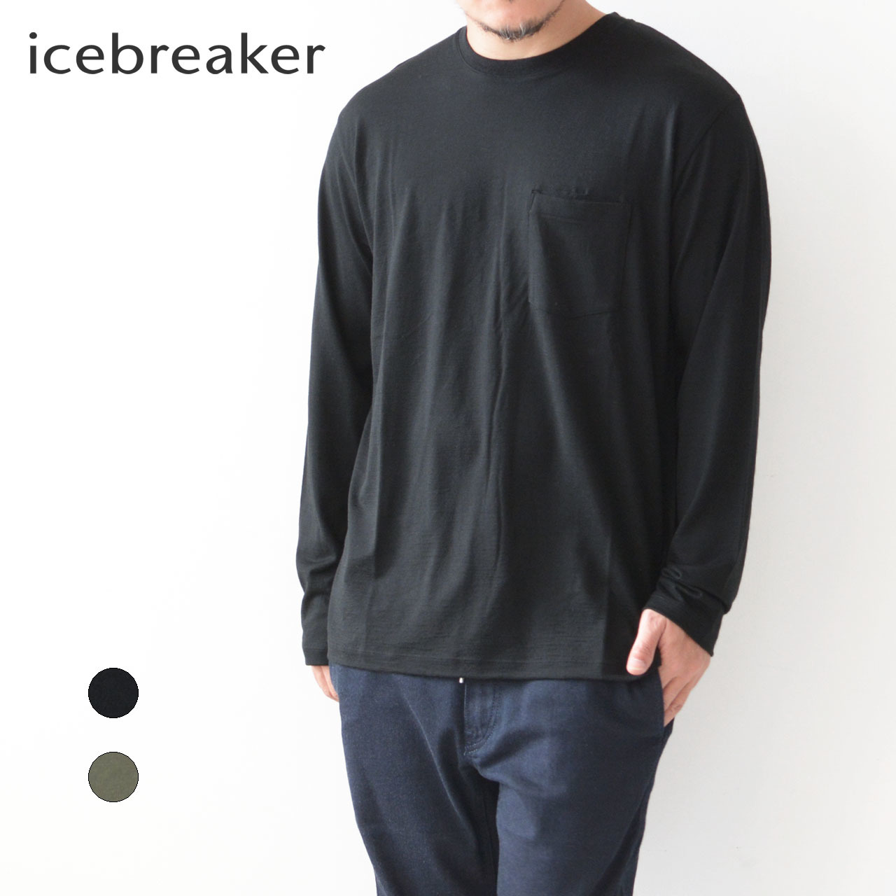 ICE BREAKER [アイスブレーカー] M 150 LS POCKET CREWE [IT62170]_f0051306_14130361.jpg