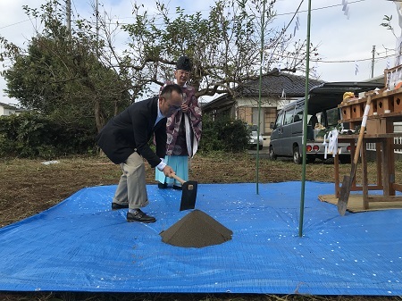 柿の木のある家 地鎮祭 イエログ 柴木材店公式ブログ