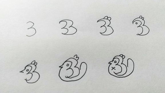 数字の絵描き歌 １から１０まで ちえのわroom