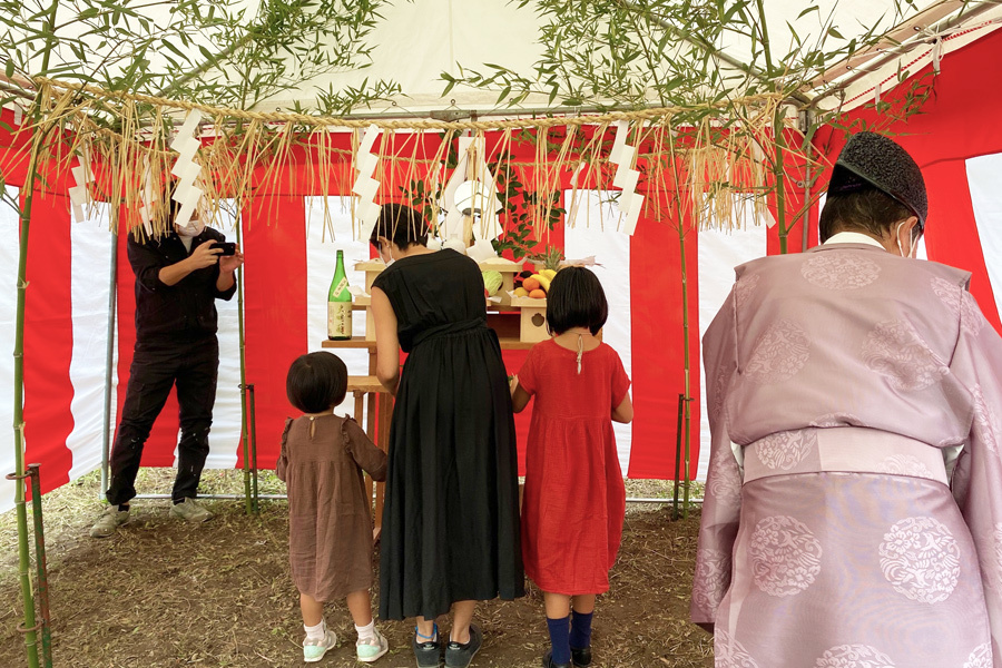 小富士ヒュッテの地鎮祭でした。_e0029115_14562288.jpg