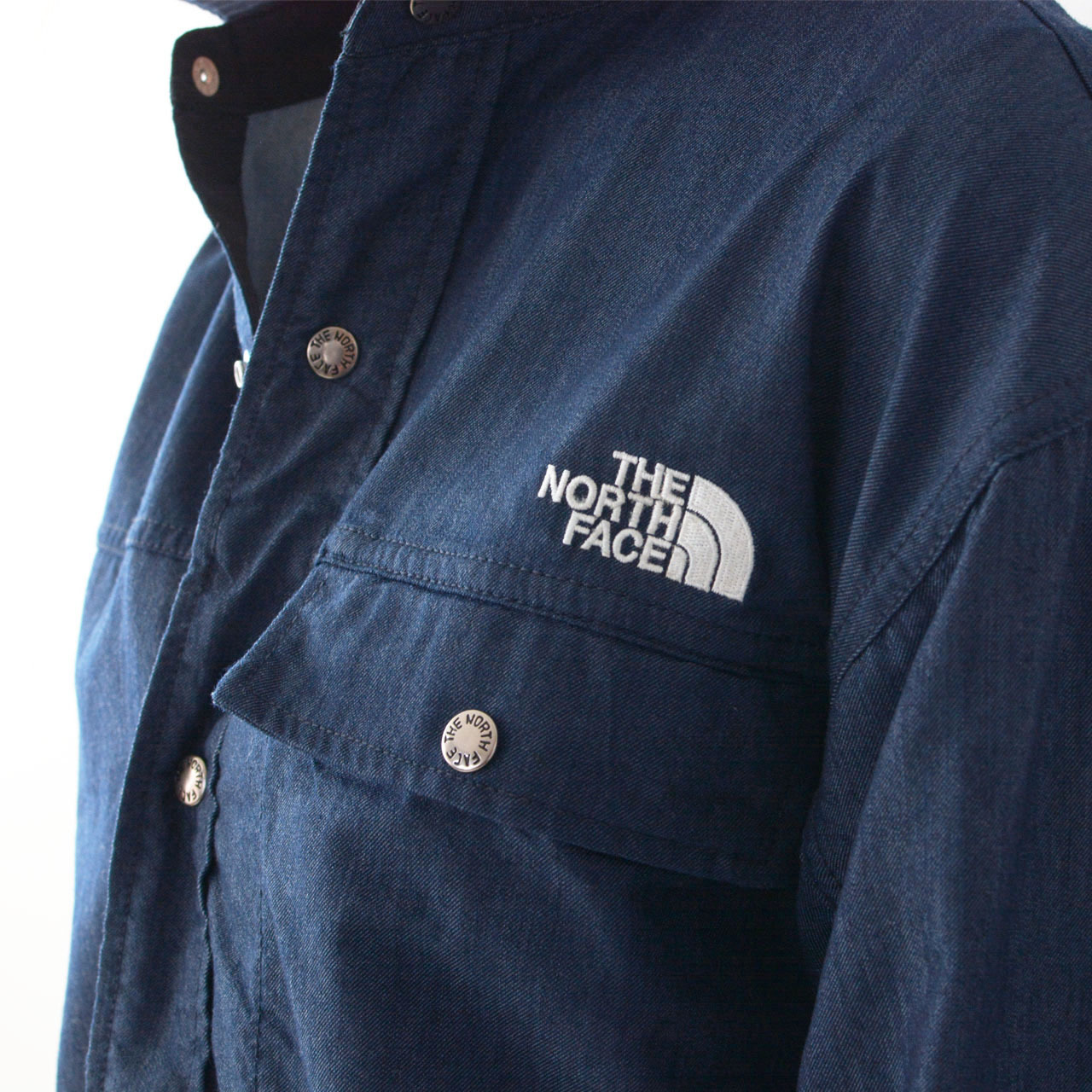 THE NORTH FACE [ザ ノースフェイス正規販売店] L/S Nylon Denim Nuptse Shirt [NR72130]_f0051306_15473338.jpg