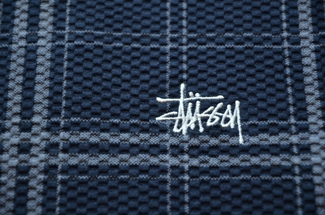\"STUSSY\"<<DISCHARGED PLAID WAFFLE CREW>>new in!!!!_c0167336_20555306.jpg