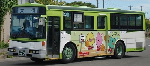 秋北バスの富士重工架装車_e0030537_18425522.jpg